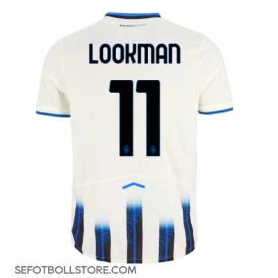 Atalanta Ademola Lookman #11 Replika Bortatröja 2025-26 Kortärmad Atalanta Ademola Lookman #11 Replika Bortatröja 2025-26 Kortärmad